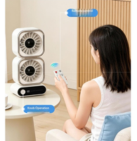 Ventilateur de circulation d'air de bureau multi-angles à double tête Bestherm Baisiteng, blanc – Produits intelligents pour la maison
