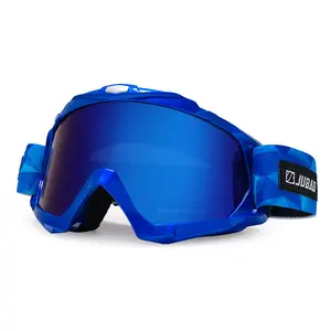 HUBO ready to ship sport goggles blue motorcycle goggles custom motocross moto goggles