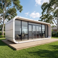 Cabane de glamping modulaire de luxe pour hôtel-resort, camping panoramique et hébergement de vacances en plein air