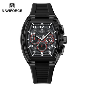 Reloj <span class=keywords><strong>NAVIFORCE</strong></span> NF6118 para Hombre, Cuarzo, Cronógrafo, Luminoso, Correa de Silicona Suave, Estilo Ejecutivo, Moderno, Casual, para Exteriores - Product Image 6
