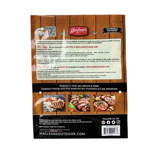 Bolsa de embalaje de <span class=keywords><strong>pellets</strong></span> de madera dura de impresión completa a prueba de humedad 5kg 10kg Embalaje de carbón Bolsas de plástico termoselladas - Product Image 5