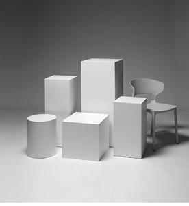 Support photo carré autoportant en cubes blancs mats satinés pour mariage, anniversaire, fête de remise de diplôme - Product Image 6