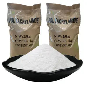 Beli polyacrylamide bubuk putih granular floculate polymer PAM cationic anionic polyacrylamide untuk perawatan air bahan kimia