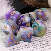 Pour Udixi Logo personnalisable RPG donjons et Dragons dés acryliques polyédriques 4 couleurs dés polyédriques en plastique mélangés