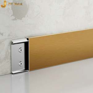 JYFMETAL LL417 Stainless Steel Skirting Profiles Baseboard <b>Tile</b> Trims Apartment Use Waterproof Durable High Quality Contemporary - Product Image 5