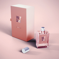 Échantillon de parfum en flacon vide de 15 ml, boîte rose pour parfums miniatures, coffret d'échantillons de parfum avec boîte