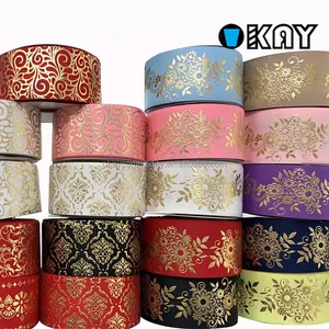 OKAY Wholesale 3 inch Glitter Sparkling and shiny Grosgrain Ribbon For girl Ponytail Hair Bow Clip