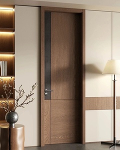 Porte Interne di Lusso con Design Integrato, Legno Massello, Dettagli Metallici, Superfici Senza Giunture, Cerniere Nascoste - Product Image 2