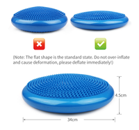 Disque d'équilibre gonflable pour genoux et chevilles, coussin d'équilibre, planche de yoga, coussin de fitness