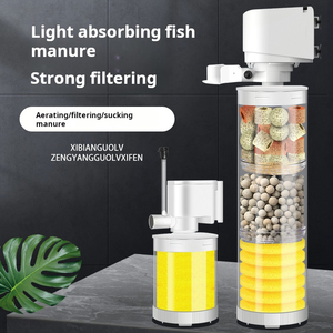 Jingye Best-seller <span class=keywords><strong>Petit</strong></span> système de filtre à eau moderne 3 en 1 pour aquariums Filtres internes en plastique Séparateur fécal 220v <span class=keywords><strong>Poisson</strong></span> - Product Image 4