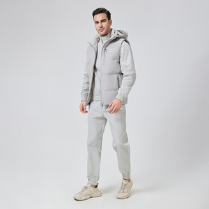 Tweny8 marque recommander Sport Gilets vers le bas <span class=keywords><strong>Gilet</strong></span> vestes capuche réglable poche zippée hommes <span class=keywords><strong>sans</strong></span> manches bouffante veste - Product Image 2