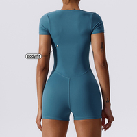 Nouvel ensemble de sport 4 couleurs pour femme : combinaison moulante douce, short cycliste, une pièce, idéal pour l'entraînement et le yoga, coupe-vent et résistant à l'eau
