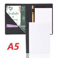 Carnet vierge à sublimation SCCFMM A4/A5, couverture de carnet vierge, cadeau promotionnel, prise de notes, planification, journal, impression par transfert thermique, logo