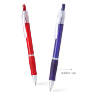 Stylo à bille avec poignée en caoutchouc, personnalisés avec logo, bon marché, 10 pièces