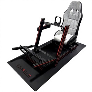 Marco de perfil de aluminio negro de nuevo diseño <span class=keywords><strong>Moza</strong></span> R5 rueda de carreras <span class=keywords><strong>Sim</strong></span> Racing Rig coche avión conducción Fanatec Racing <span class=keywords><strong>Sim</strong></span> Dd rueda - Product Image 4