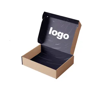 Umwelt freundliche langlebige natürliche benutzer definierte Logo-Packung Falten Versand Versand Kraft papier Karton Mailer Box