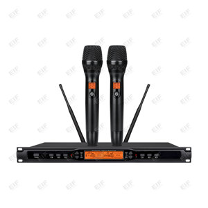 Wholesale Price EIF HP-1100 Dual Channel Professional <b>Wireless</b> <b>Microphone</b> Clear Voice with Metal Mic for Church & Singing - Product Image 3