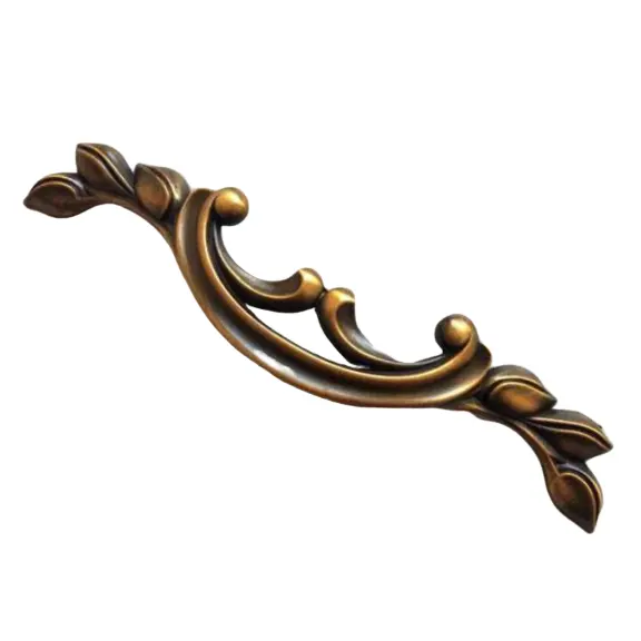 New Design Luxury Gold plated furniture kitchen handles furniture fitting hardware classic cabinet T shape drawer pull handles