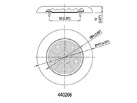 Plafonnier LED 3 pouces 4 pouces Plafonnier LED RV Caravan Marine Boat Interior Lamp