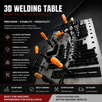 Table de soudage industrielle tridimensionnelle flexible, taille personnalisée, plateforme de soudage 3D avec tous types d'accessoires de gabarits