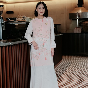 ชุดเดรสหรูหราพร้อมแขนระบายเป็นชั้นๆ สำหรับโอกาสลำลองและโอกาสที่ต้องการความสง่างาม - Product Image 1