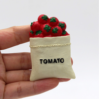 Imiter la pâte de réfrigérateur alimentaire 3D pain aux œufs enfants éducation précoce aimant réfrigérateur aimant pâte