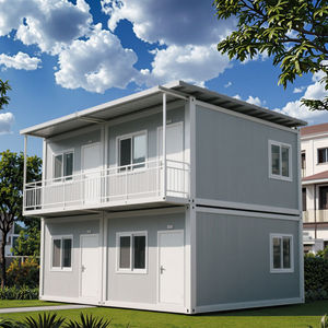 Pequeña casa contenedora de dos dormitorios, cafetería móvil, para uso en oficinas y hoteles edificio prefabricado, hecho de Panel sándwich, diseño plegable - Product Image 3