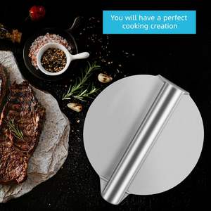 Outil de fabrication de hamburgers en acier inoxydable, gril à <span class=keywords><strong>bacon</strong></span> et presse à tortillas, outils pour hamburgers et sandwichs - Product Image 3