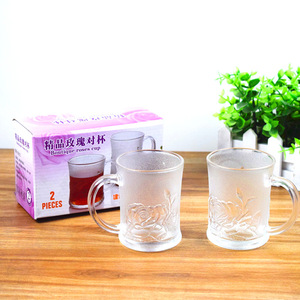 Set di 6 Bicchieri Multiuso in Vetro a Forma di Rosa per Acqua, Caffè, Tè, Latte e Birra, Adatti per <span class=keywords><strong>Bar</strong></span> - Product Image 3