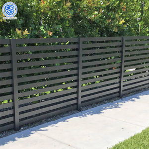 Vente en gros de <span class=keywords><strong>piscine</strong></span> extérieure bon marché intimité clôture en aluminium lamelle horizontale en métal <span class=keywords><strong>idées</strong></span> de clôture de jardin panneaux de clôture de maison de cour - Product Image 4