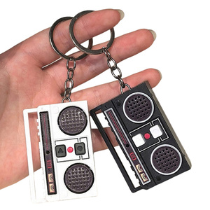 Wholesale Mini Retro Radio <strong>Keychain</strong> <strong>Voice</strong> <strong>Recorder</strong> 15s Audio Recording Pendant for Bag Charm Gift - Product Image 2