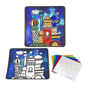 Ambachten Voor Kinderen Meisjes Jongens Peuters Kunst En Ambacht Kids 3D Glanzend Folie Coloring Art Kit