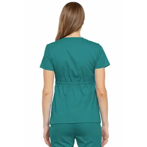 Pantaloni impilati in spandex elasticizzato a 4 vie personalizzati infermiere uniformi per ospedale scrub per allattamento uniformi per abiti set di scrub per donna uniforme