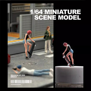 Figurines humaines miniatures en résine à l'échelle 1/64 pour diorama et table de sable - Product Image 4