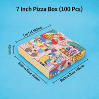 Boîtes à pizza personnalisées en carton ondulé pour usine, conteneurs alimentaires en papier, finition brillante ou mate, avec poignée, recyclables, pour livraison à emporter