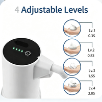 Distributeur automatique de savon moussant sans contact 450 ml/15,2 oz, rechargeable par USB-C, avec capteur infrarouge, pour salle de bain