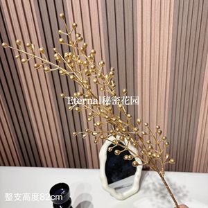 ดอกไม้ประดิษฐ์สีทองสำหรับตกแต่งงานแต่งงาน ผลิตตามสั่ง ขายส่ง - Product Image 4