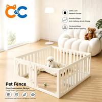 Clôture pour animaux de compagnie en polyéthylène haute densité, semi-fermée, respirante, pour usage intérieur, grille de séparation librement combinable, anti-évasion pour petits chiens