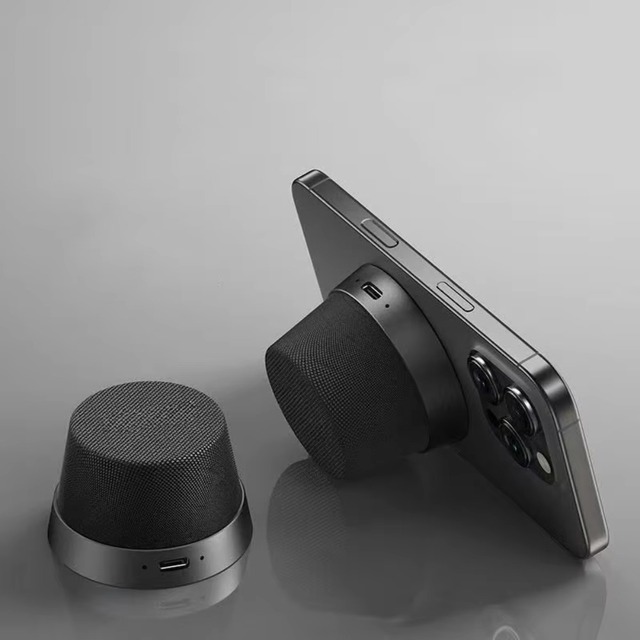 Magnetic Portable Bt Speaker - IPX6 Waterproof, 360° Magnetic Base,Multi-Function Mini Wireless Speaker for Shower & Outdoor Use