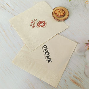 2 رقائق لب الخشب البكر والمناديل الخيزران المعاد تدويرها في شريط شعار مطبوع ملون منقوش ماصة ورقة نمط حقيبة - Product Image 6