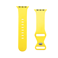 Bracelet de montre sport souple et coloré personnalisé pour Apple Watch Series, bracelet de remplacement en silicone de luxe unique, bracelet de montre en caoutchouc