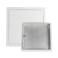 Vente en gros de panneaux d'accès cylindriques modernes en acier galvanisé blanc peint par pulvérisation, pour cloisons sèches, plafonds et conduits cachés, étanches