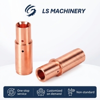 Perni di sicurezza in rame per connettori elettrici maschio a testa di pistola per colonnine di ricarica di nuova generazione, finitura lucida, modello LL-01-020