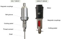 Agitateur magnétique de laboratoire mini en acier inoxydable, moteur, capacité 10L, pour traitement chimique, plastiques et revêtements, haute vitesse