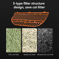 Bac à litière pour chat à nettoyage automatique, facile à nettoyer, contrôle par application intelligente, grande capacité, capteurs de sécurité, faible bruit, contrôle des odeurs