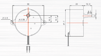 Moteur synchrone à aimants permanents AC TY-40 Monophasé Moteur personnalisable Alimentation 110/240V