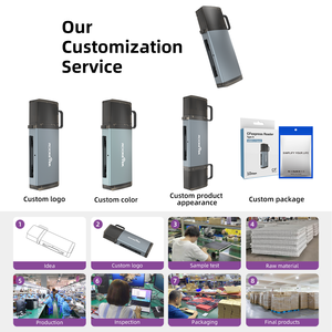 <span class=keywords><strong>Carcasa</strong></span> de Aluminio, Adaptador de Lector de Tarjetas CFexpress Tipo B USB C 3.1 Gen 2 de 10 Gbps Externo, Compatible con Windows/Mac/Linux/Android - Product Image 3