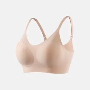 Wholesale High Quality Thin Cup Seamless Bra Wire Free Customize Logo 1 Piece Comfortable Bra For Women