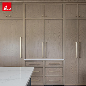 AllandCabinet New York Portes coulissantes pour villas, qualité Mbf Board, armoires de <span class=keywords><strong>cuisine</strong></span> fines de style shaker avec charnières à fermeture douce - Product Image 1