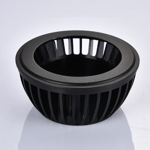 Dissipateur thermique rond en alliage d'aluminium 200x200 usiné CNC doré pour l'éclairage LED et le refroidissement électronique - Product Image 2